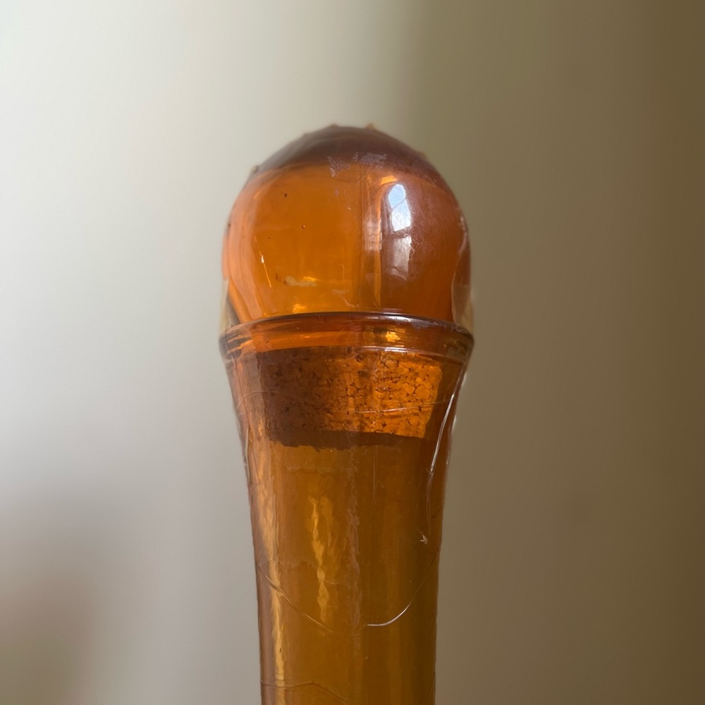 Vintage ombré amber & amethyst decanter / vase - Picture 3 of 4